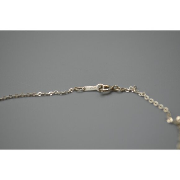 Sterling Silver Heart Pendant w Ruby Stone FM 83 Franklin Mint Filigree 925 - Picture 5 of 11